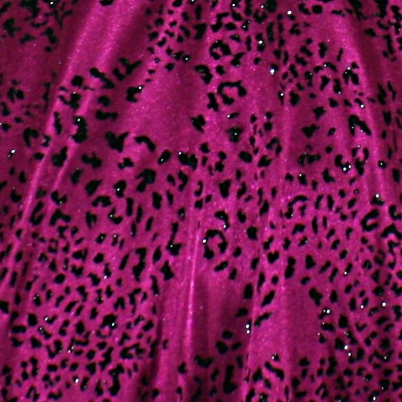 SPEECHLESS Dress Prom Leopard Print Flocked Velvet Pink Animal Print Party Small - Picture 6 of 13